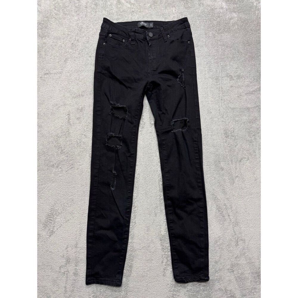 Labijou Distressed Jeans Skinny Womens Small Black